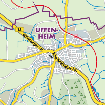 Übersichtsplan Uffenheim