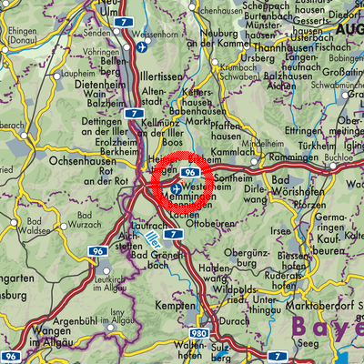 Landkarte Ungerhausen