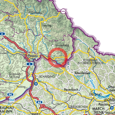 Landkarte Untergriesbach