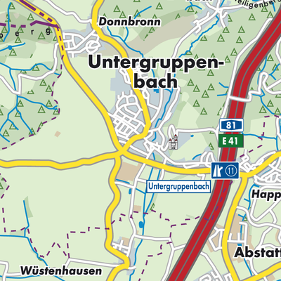 Übersichtsplan Untergruppenbach