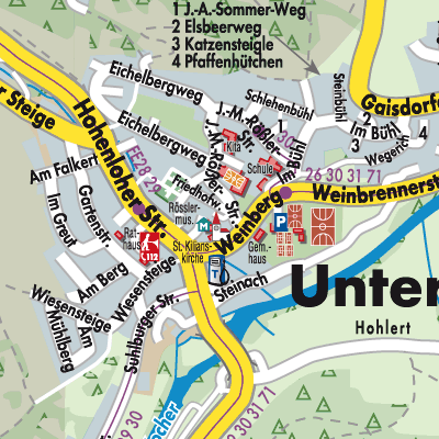 Stadtplan Untermünkheim