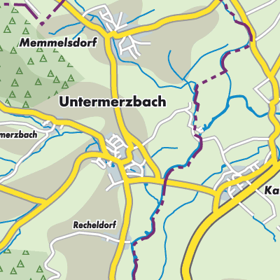 Übersichtsplan Untermerzbach