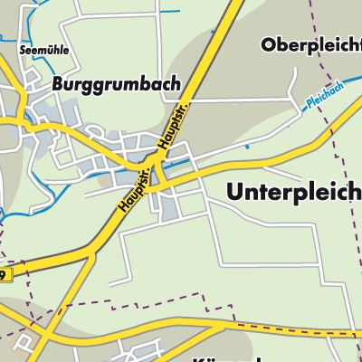 Übersichtsplan Unterpleichfeld