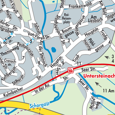 Stadtplan Untersteinach
