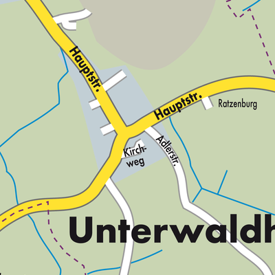 Stadtplan Unterwaldhausen