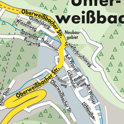 Stadtplan Unterweißbach
