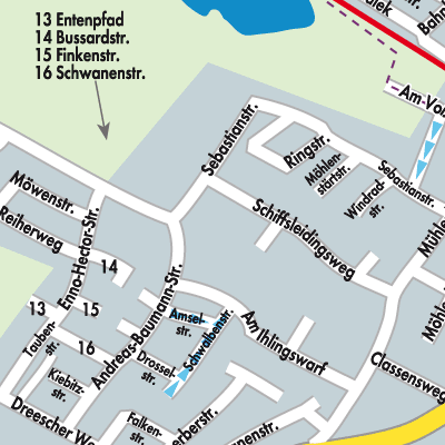 Stadtplan Upgant-Schott