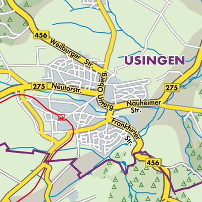 Übersichtsplan Usingen