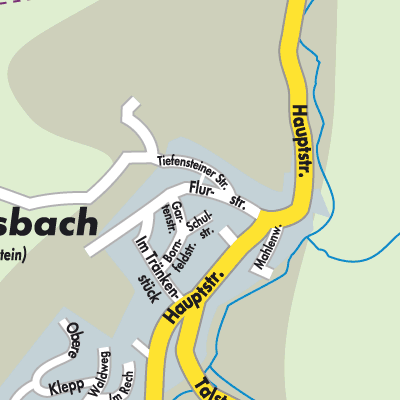 Stadtplan Vollmersbach