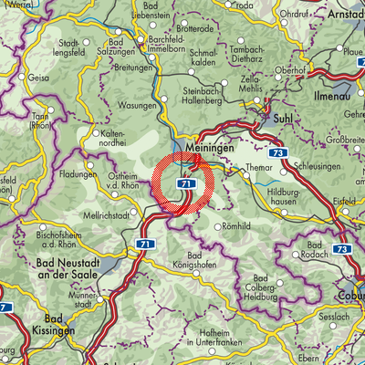 Landkarte Wölfershausen