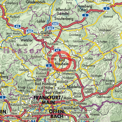 Landkarte Wölfersheim