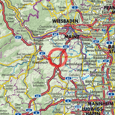 Landkarte Wörrstadt