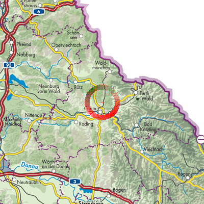 Landkarte Waffenbrunn