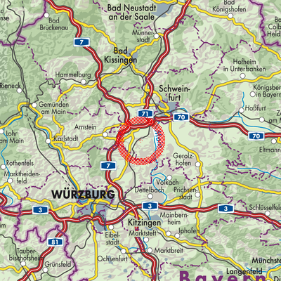 Landkarte Waigolshausen