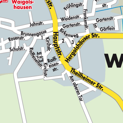 Stadtplan Waigolshausen