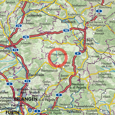 Landkarte Waischenfeld