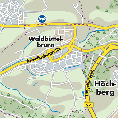Übersichtsplan Waldbüttelbrunn