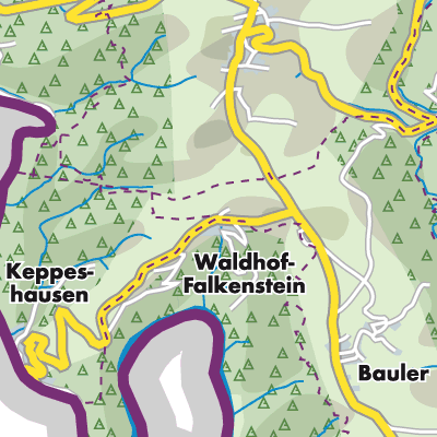 Übersichtsplan Waldhof-Falkenstein