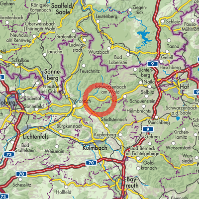 Landkarte Wallenfels