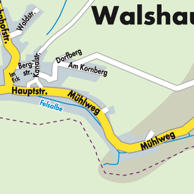 Stadtplan Walshausen