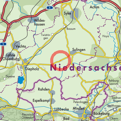 Landkarte Wehrbleck
