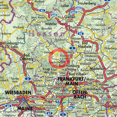 Landkarte Wehrheim