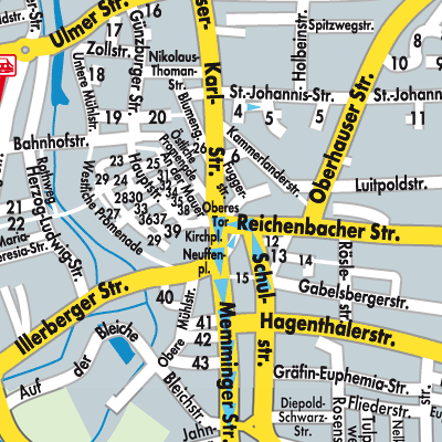 Stadtplan Weißenhorn