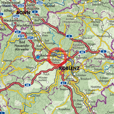Landkarte Weißenthurm