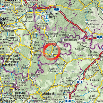 Landkarte Weilbach