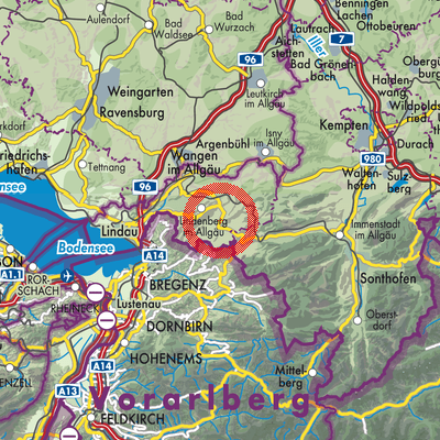 Landkarte Weiler-Simmerberg