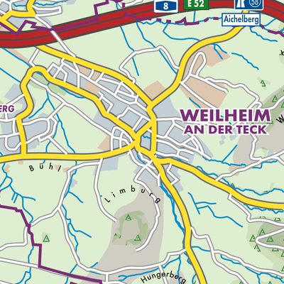 Übersichtsplan Weilheim an der Teck
