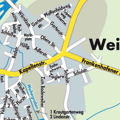 Stadtplan Weiltingen