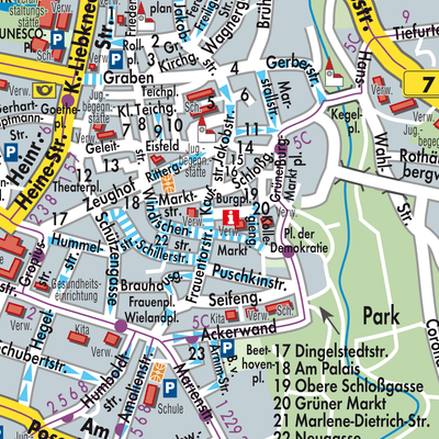 Stadtplan Weimar