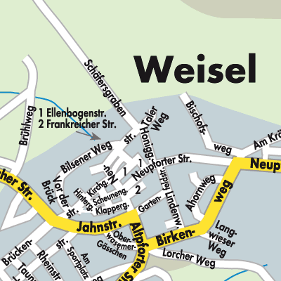 Stadtplan Weisel
