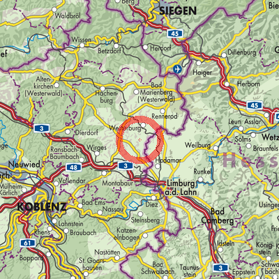 Landkarte Weltersburg