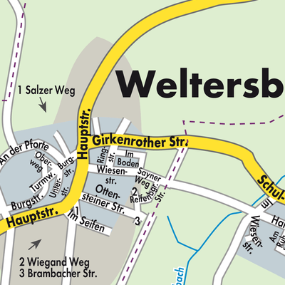 Stadtplan Weltersburg