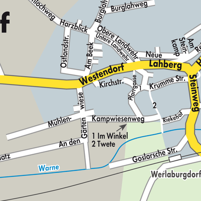 Stadtplan Werlaburgdorf