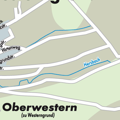 Stadtplan Westerngrund