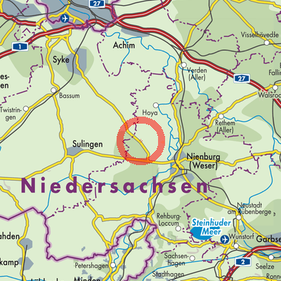 Landkarte Wietzen