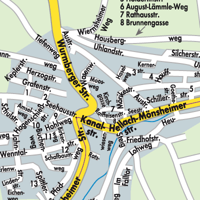 Stadtplan Wimsheim