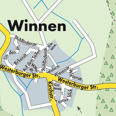 Stadtplan Winnen