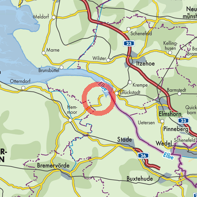 Landkarte Wischhafen