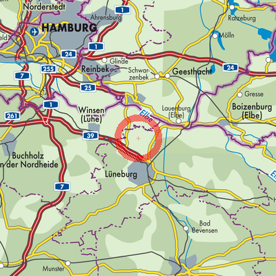 Landkarte Wittorf