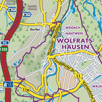 Übersichtsplan Wolfratshausen