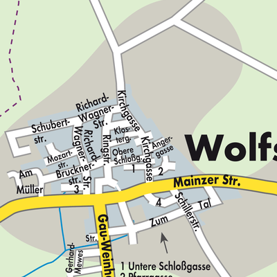 Stadtplan Wolfsheim