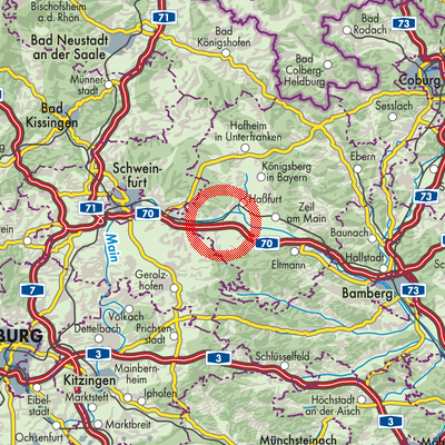 Landkarte Wonfurt