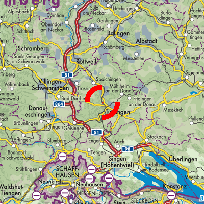 Landkarte Wurmlingen