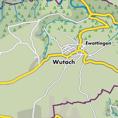 Übersichtsplan Wutach