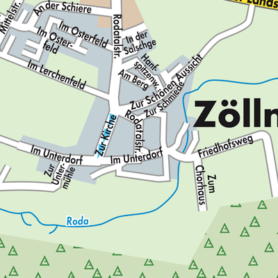 Stadtplan Zöllnitz