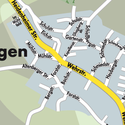 Stadtplan Zöschingen